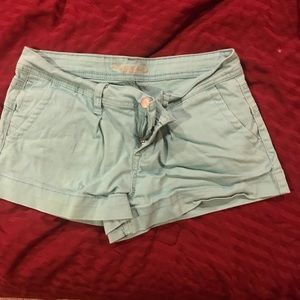 Teal green shorts